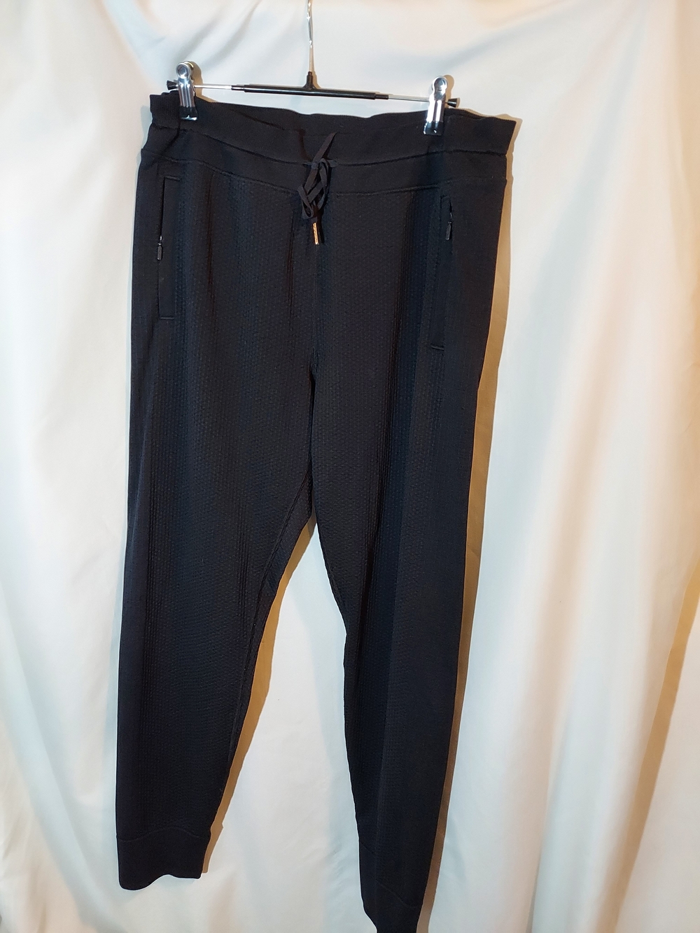Lululemon Engineered Warmth Jogger Black Merino Wool Waffle Knit 12